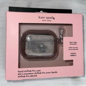 Kate Spade Silver Glitter AirPods Pro Case